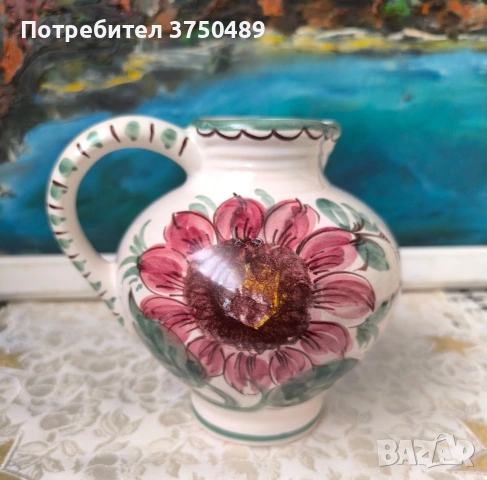 Керамична кана, снимка 2 - Антикварни и старинни предмети - 53457554