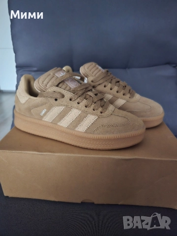 Бежови велурени маратонки Adidas Samba 38н., снимка 6 - Маратонки - 52314591