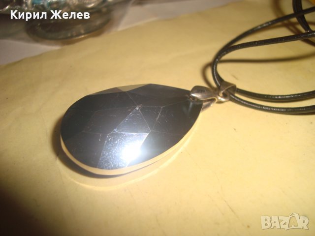 ГОЛЯМ ФАСЕТИРАН ЦВЕТЕН КРИСТАЛЕН АРТ МЕДАЛЬОН КОЛИЕ ФИНО НЕЖНО БИЖУ 4048, снимка 8 - Колиета, медальони, синджири - 35527186