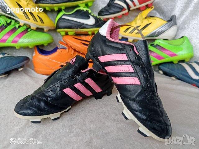 adidas® original , N- 32 - 33, черните футболни обувки бутонки, калеври,GOGOMOTO.BAZAR.BG® + ПОДАРЪ, снимка 6 - Детски маратонки - 39724265