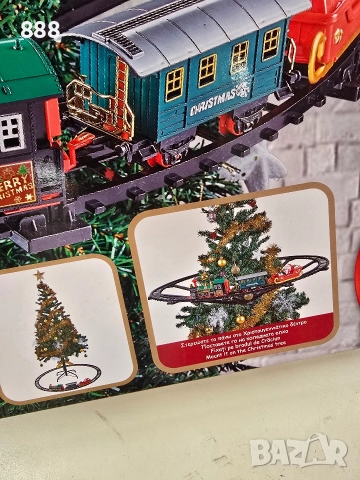 коледно влакче за елха, снимка 2 - Влакчета, самолети, хеликоптери - 52845003