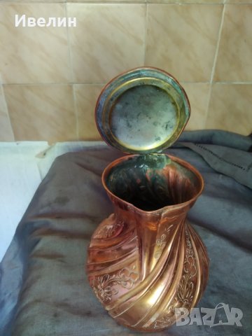 стара медна кана, снимка 4 - Антикварни и старинни предмети - 32826727