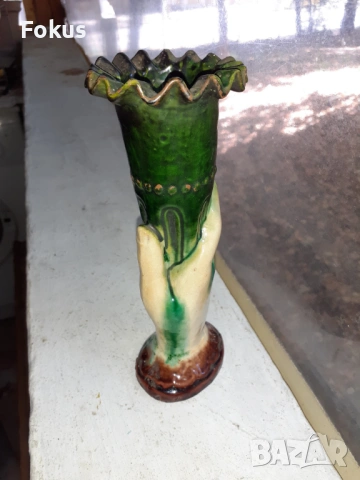 Уникална ваза - човешка ръка - троянска керамика, снимка 5 - Антикварни и старинни предмети - 53409870