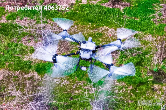 Пръскане със Земеделски Дрон Dji Agras T50, снимка 2 - Селскостопанска техника - 49690410