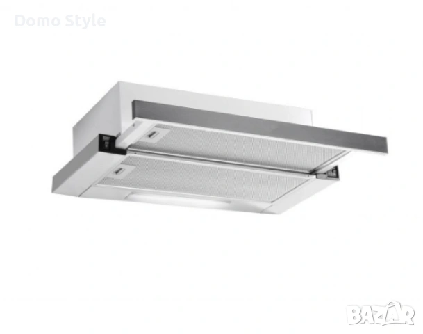 Аспиратор, 60см., 2 мотора, 2х95W, за вграждане, Бял, снимка 5 - Абсорбатори - 53266861