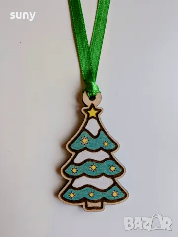 Коледна персонализирана дървена играчка за елха, снимка 12 - Други - 48082932