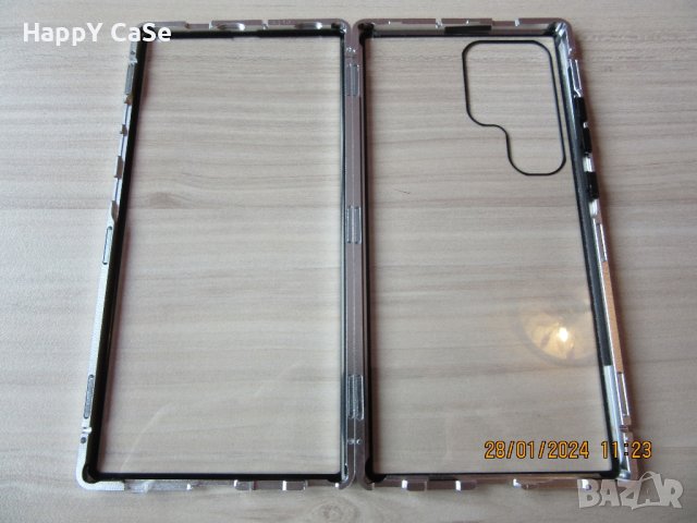 Samsung Galaxy S24 Ultra S24 S24+ / Двоен 360 градуса магнитен кейс калъф, снимка 11 - Калъфи, кейсове - 43855115