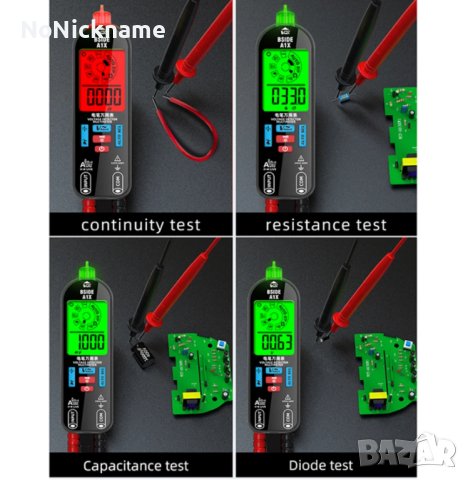 BSIDE A1X Многофункционален волтметър мултицет мултиметър безконтактен фазомер детектор, снимка 14 - Други инструменти - 43166031