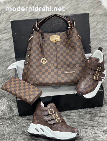 Дамска чанта портфейл и кецове Louis Vuitton код 110, снимка 1 - Кецове - 33606588