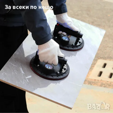 Вендуза за плочки, мрамор или стъкло с помпа и манометър HAWEK, снимка 5 - Други инструменти - 50339045