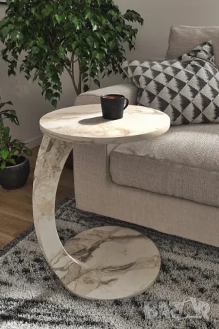 Масичка за кафе с колелца / Помощна масичка за диван , снимка 3 - Маси - 49486560