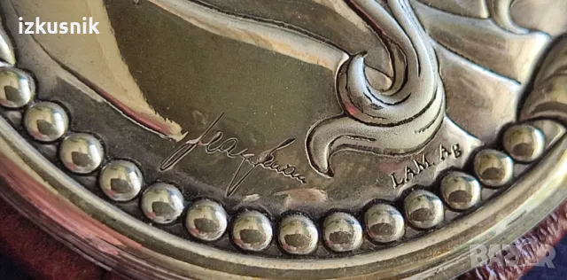 Изящна сребърна пластика, авторска, снимка 5 - Антикварни и старинни предмети - 50005532