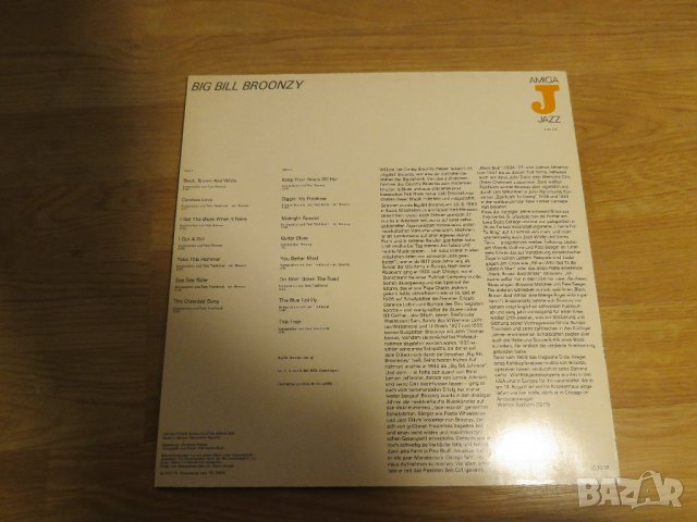 Грамофонна плоча  Биг Бил Брунзи, Big Bill Broonzy- изд. 78 год ! - за ценителите на джаз музиката ., снимка 2 - Грамофонни плочи - 28704716