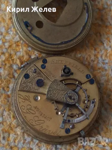 THE "EXPRESS" ENGLISH LEVER J.G. GRAVES SHEFFIELD МЕХАНИЗЪМ от СТАР ДЖОБЕН ЧАСОВНИК АНГЛИЯ 22914, снимка 17 - Антикварни и старинни предмети - 48553612