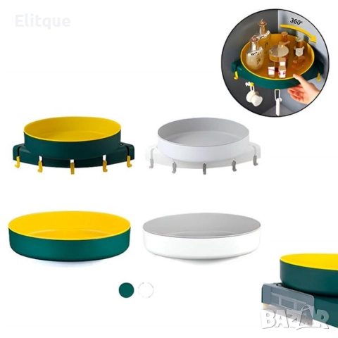 Въртяща се ъглова поставка за баня или кухня, снимка 7 - Други стоки за дома - 52927229