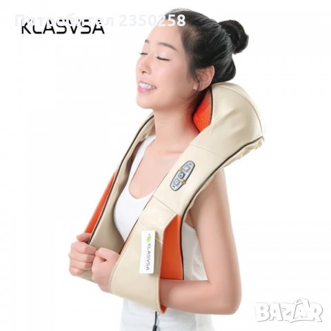 ТОП 3Д Шиацу термо масажор за тяло гръб врат затопляне масаж, снимка 3 - Масажори - 26577423