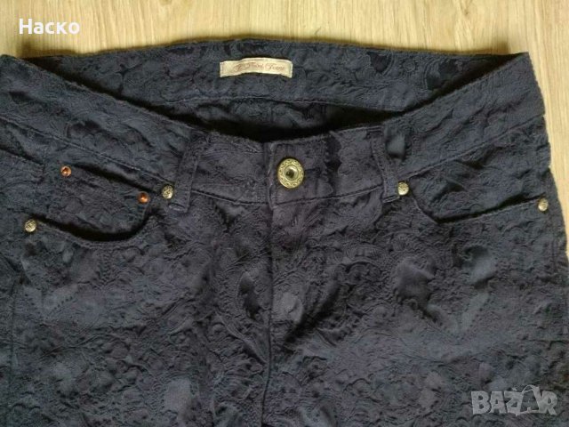 F.point, дънки релефна дантела, еластични, снимка 5 - Дънки - 39723953