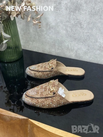 Дамски Чехли с Камъни ✨Prada, снимка 2 - Чехли - 51197977