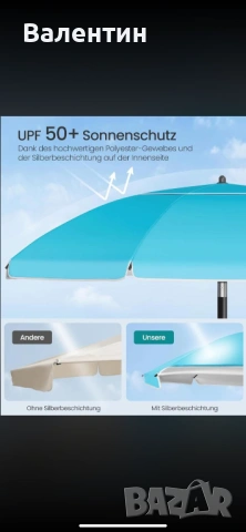 Плажен чадър 160 см, снимка 3 - Къмпинг мебели - 53428550