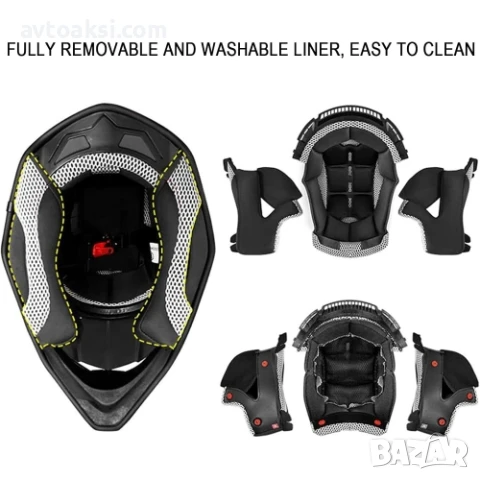 Каска Крос Мотор/Скутер/Бъги/Вело/АТВ с Очила-YF889, снимка 4 - Аксесоари и консумативи - 51003402