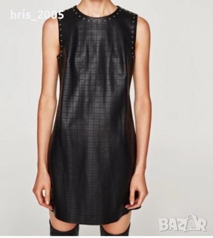 Кожена рокля Zara 