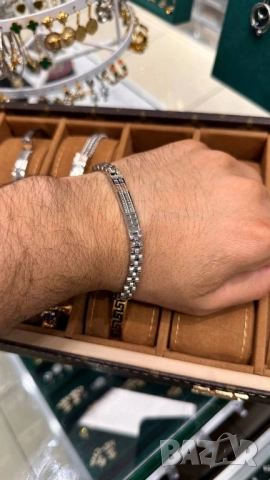 висококачествени мъжки гривни от неръждаема стомана rolex versace cartier , снимка 6 - Гривни - 51768540