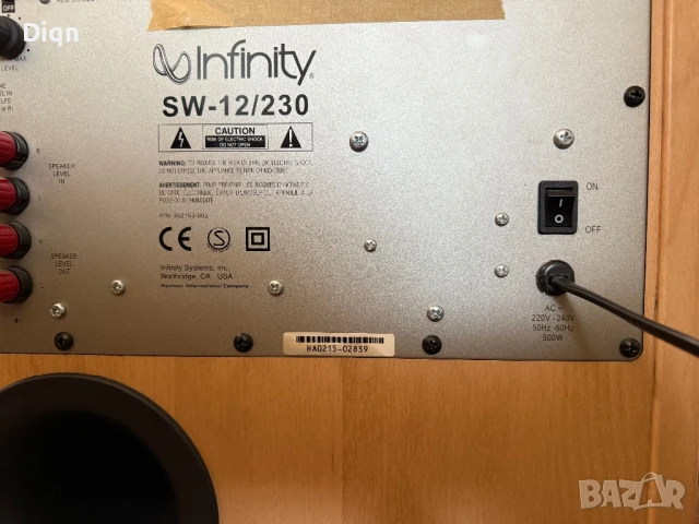 Infinity 12” subwoofer , снимка 12 - Тонколони - 51397321