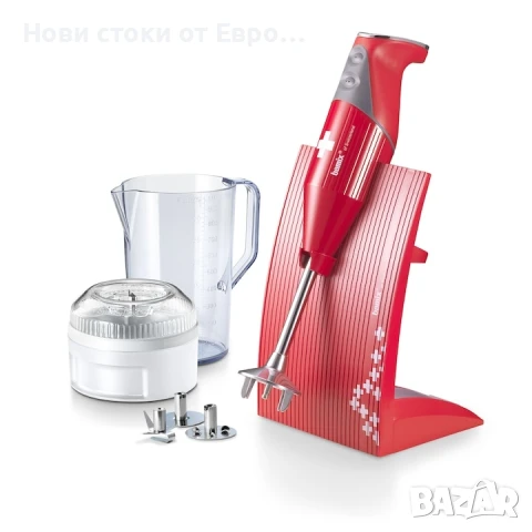 Вертикален миксер Bamix SwissLine, Професионален двигател, Произведен в Швейцария, 200 W, 2 скорости