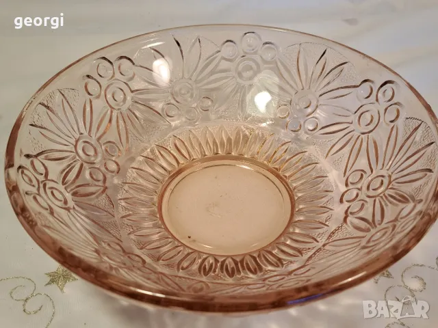 стъклена купа за плодове 14/1, снимка 2 - Декорация за дома - 49396910