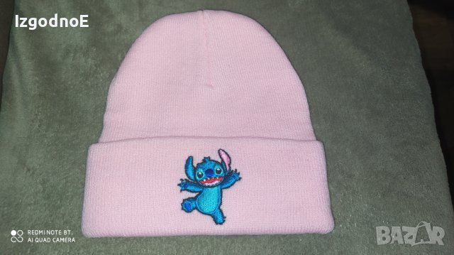Зимна шапка Лило и Стич Lilo and stitch , снимка 1 - Шапки, шалове и ръкавици - 43765822