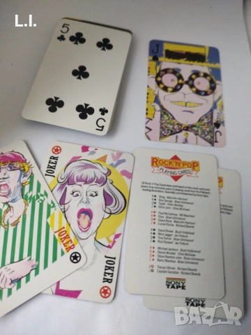 Карти за игра с Рок изпълнители , снимка 4 - Други ценни предмети - 53370179