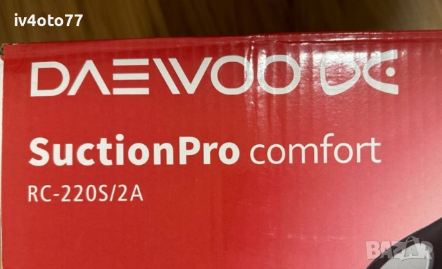 Прахосмукачка с постоянна торба Daewoo RC-220 R ECO, 3 л,, снимка 2 - Прахосмукачки - 52215639