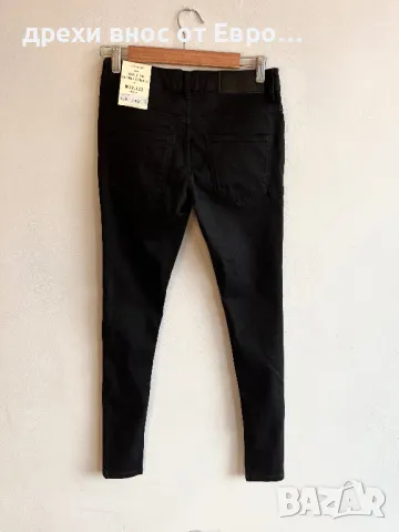 River Island Мъжки черни дънки Spray On Skinny Stretch in Ollie W28/L32, снимка 7 - Дънки - 33091339