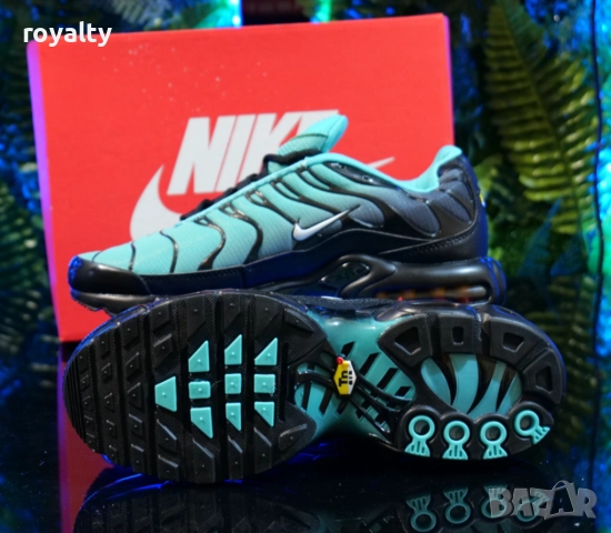 Nike Air Max TN Цвят Черно и Тюркоаз мъжки маратонки , снимка 4 - Маратонки - 51626478