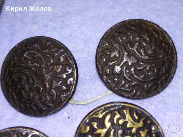 ЛОТ ЧЕТИРИ СТАРИ КРАСИВО СТИЛНО ОРНАМЕНТИРАНИ РЕТРО МЕТАЛНИ КОПЧЕТА 41049, снимка 4 - Колекции - 43552986