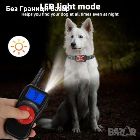 Нов Водоустойчив нашийник каишка за кучета против лай USB зареждане , снимка 4 - За кучета - 43102690