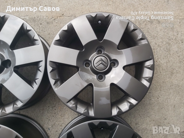 4 броя алуминиеви джанти за Citroen C3,C4,Berlingo 15, снимка 6 - Гуми и джанти - 51943237