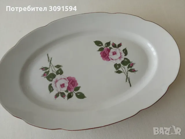 Порцелан българско плато за сервиране, снимка 8 - Други ценни предмети - 48898320