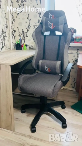 НОВ Стилен Геймърски стол GAMELAB NOMAD Breeze, тъмносив, снимка 12 - Столове - 53096483