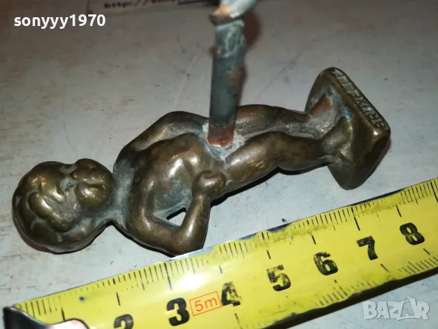 BRUXELLES-МЕД МЕСИНГ ТИРБУШОН ВНОС SWISS 1201251850, снимка 16 - Антикварни и старинни предмети - 48654615