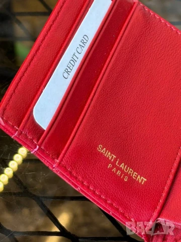 Визитник  от естествена кожа chanel ysl saint laurent , снимка 6 - Портфейли, портмонета - 51029701