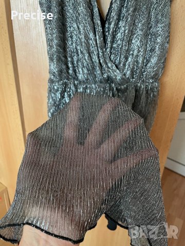 Официална рокля в сребърно, снимка 16 - Рокли - 33632536