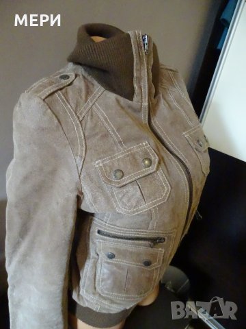 100% Естествено ДАМСКО КОЖЕНО ЯКЕ TOM TAILOR, снимка 15 - Якета - 31619109