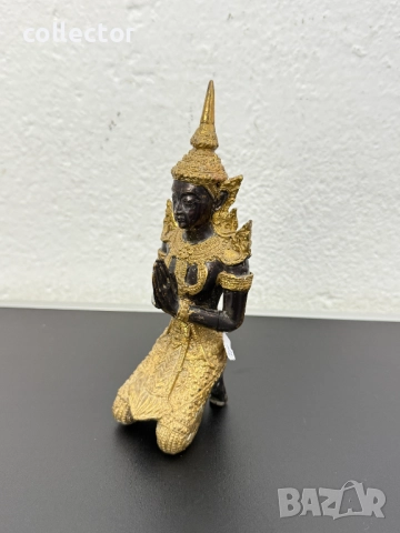 Бронзова будитска фигура. №7506, снимка 5 - Колекции - 52084237