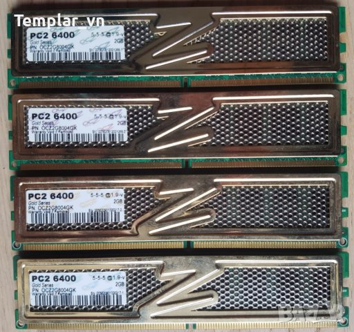 Mushkin Silverline 2x2 DDR2 800 at 1062 / KINGMAX 2x2 800 at 1014 / ultra binned ICs // OCZ GOLD 4x2, снимка 6 - RAM памет - 36964485