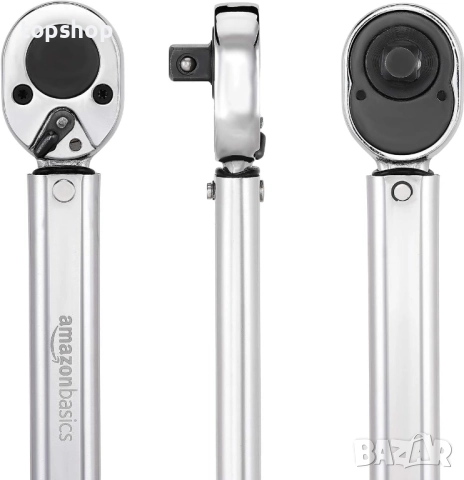 Нов динамометричен ключ 1/2-инчов Drive Click от Amazon Basics - 20-150 ft.-lb, 27.1-203.5 Nm ..., снимка 4 - Аксесоари и консумативи - 52475929