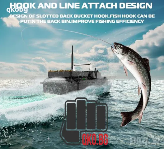 Лодка за захранка V050 с възможност за 100т. GPS, снимка 12 - Такъми - 49205209