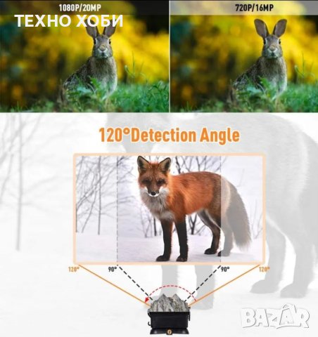 Ловна камера Suntek HC-810M 2G/4G LTE FULL HD,MMS EMAIL APP дисплей, нощно виждане, водоустойчива, снимка 11 - Камери - 40730754