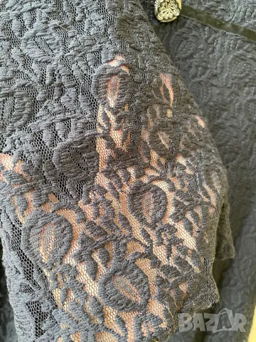 Черна дантелена рокля - М, снимка 4 - Рокли - 50437563