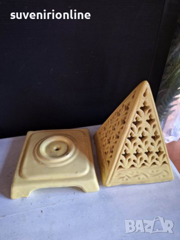 Сувенир свещник пирамида, снимка 2 - Декорация за дома - 40628941